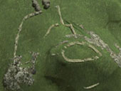 Fort Dunadd ruins from the above